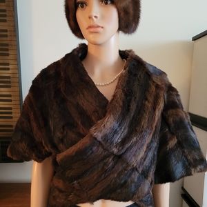 Unsigned Rich Brown Shawl S/M